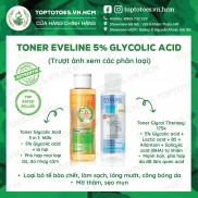 Toner Eveline 5% Glycolic Acid - Glycol Therapy cho da căng bóng, láng mướt, mờ thâm mụn