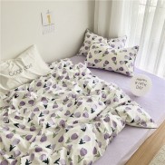 Set chăn ga gối cotton poly - họa tiết hoa quả mẫu mới bổ sung ( không kèm ruột )