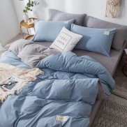 Bộ chăn ga cotton Tici cao cấp phong cách Hàn Quốc màu mới ( không kèm ruột)