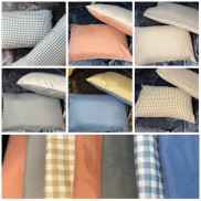 Vỏ Gối Đầu Cotton Tici 50x70cm - Có chỉnh size theo yêu cầu ( Một chiếc )