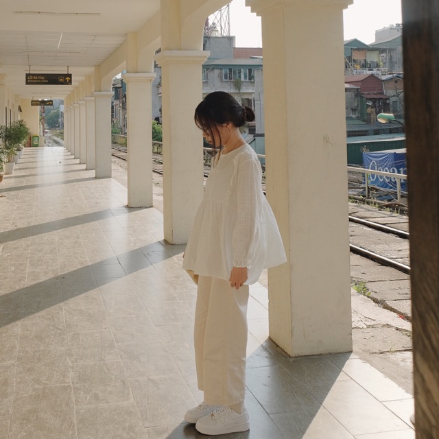 Quần kaki ống suông