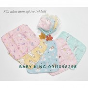 Set 10 khăn sữa tre màu Aden túi lưới