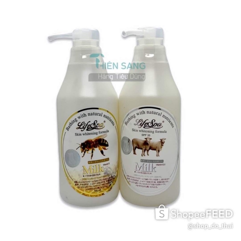 Sữa tắm LifeSpa ong/cừu 500ml