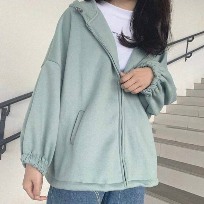 Áo khoác nỉ WIND unisex form rộng Nỉ Trơn nam nữ oversize phong cách ulzzang