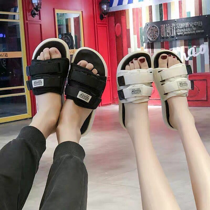 Dép nam nữ unisex quai ngang Fashion mới chất vải cao cấp đế bánh mì siêu êm hot mùa hè 2021