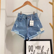 Quần short jean nữ lưng cao King168 , quần short nữ cao cấp QS32