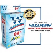 Khẩu Trang Y Tế WAKAMONO Chính Hãng Kháng 99% Virus - Hộp 10 Cái