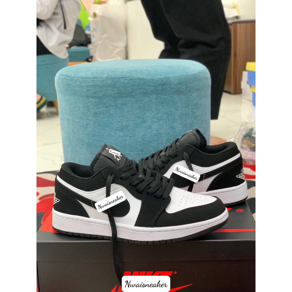 (Full Box) 3 Mẫu Giày JD Panda , Full Trắng Cổ thấp