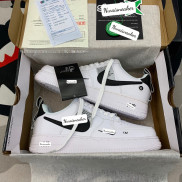 (Full Box) Giày AF1 Trắng Gót Đen