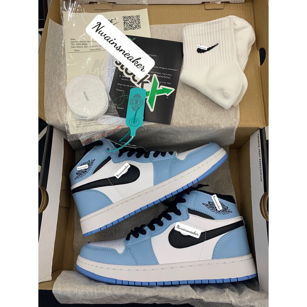 (Full Box) Giày JD Xanh Cao Vệt Đen