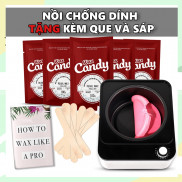 NỒI NẤU SÁP CHỐNG DÍNH CANDY WAX ĐEN TRẮNG CAO CẤP NẤU SÁP TAN NHANH SANG TRỌNG ĐIỀU KHIỂN ĐIỆN TỬ