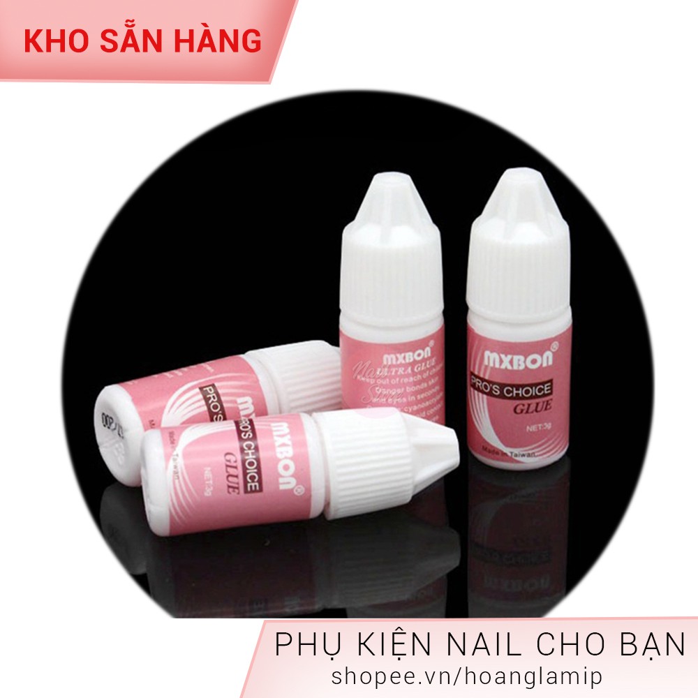 Keo dán móng keo mxbon lọ 3g chai nhỏ