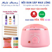  Nồi nấu sáp wax Hồng P100 Sử Dụng Chuyên Wax Lông Cơ Thể - BH 12 Tháng