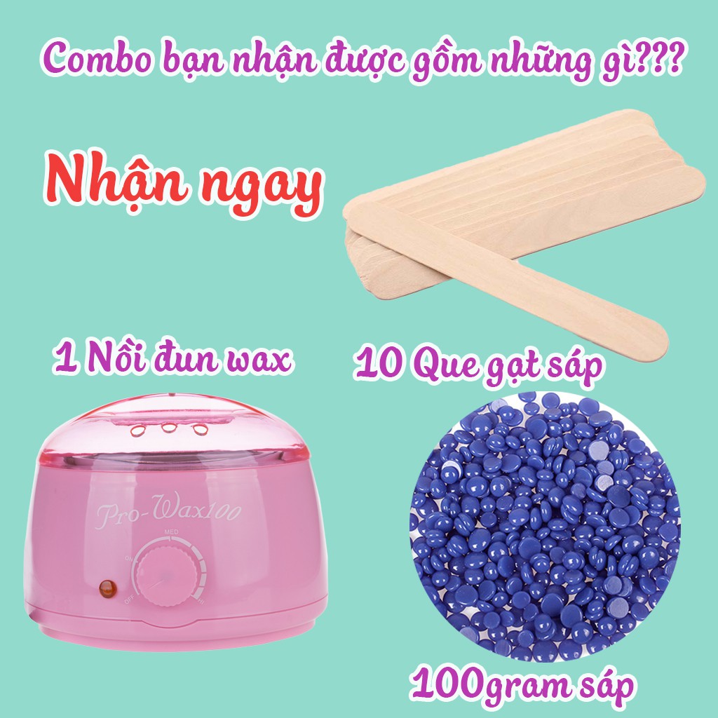 Nồi Nấu Sáp Wax Lông Chuyên Dùng Triệt Lông Cơ Thể - Bảo Hành Đầy Đủ