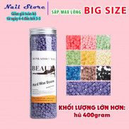SÁP WAX LÔNG NÓNG HẠT ĐẬU HARD WAX BEAN 400g - HŨ LỚN ĐỰNG SÁP TIỆN LỢI