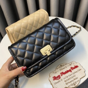 XẢ KHO- Túi trần ô size 19cm khoá gập ( k hộp) ảnh thật