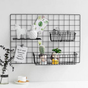 Giỏ Treo Giá Trang Trí Đề Đồ, Tấm Lưới Trang Trí Decor Phòng Sống Ảo Siêu Xinh