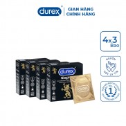 Bộ 4 bao cao su Durex Kingtex 3 bao/hộp