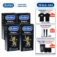 Bộ 2 Bao cao su Durex Kingtex 12 bao + Tặng 2 hộp cùng loại