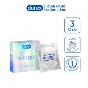 Bao cao su Durex Invisible Extra Thin Extra Sensitive 3 bao