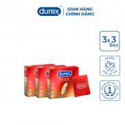  Bộ 3 hộp bao cao su Durex Fetherlite 3 bao/hộp