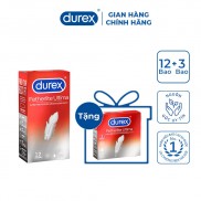 Bộ 1 hộp bao cao su Durex Fether Ultima (12 bao/hộp) + tặng 1 hộp Durex Fether Ultima (3 bao/hộp)