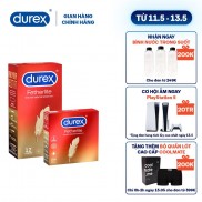 Bộ 1 hộp bao cao su Durex Fetherlite (12 bao/hộp) + tặng 1 hộp Durex Fetherlite 3 bao