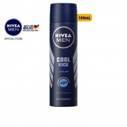  Xịt ngăn mùi Nivea Men mát lạnh Cool Kick 150ml - 82883 (bao bì mới)