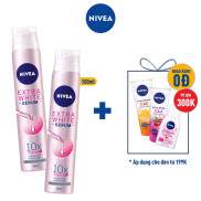Bộ đôi Xịt ngăn mùi NIVEA serum trắng mịn (100ml/chai) - 80020
