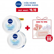 Bộ đôi Kem dưỡng làm mềm da NIVEA Soft Crème 50ml/hũ - 89054