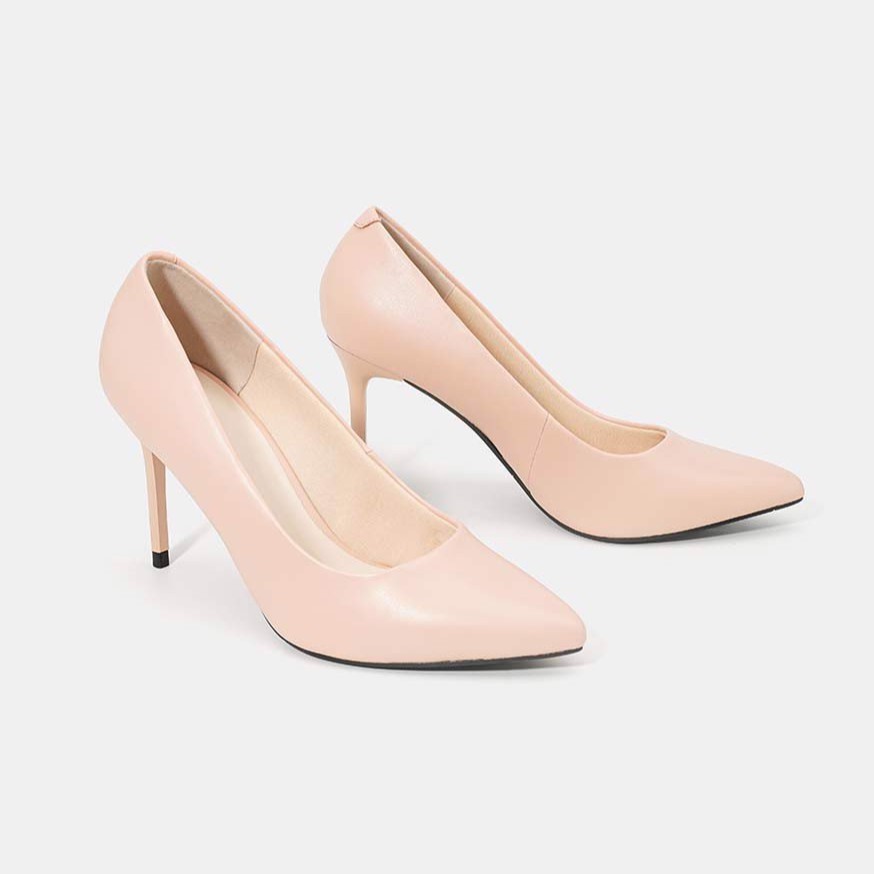 [WABRJBD2 giảm 10% đơn 500K] JUNO - Giày cao gót 9cm mũi nhọn da bóng CG09104