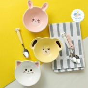 Bát chén gốm sứ cho bé ăn dặm hình thú ngộ nghĩnh