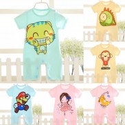 Body hè cộc tay cotton organic cao cấp cho bé trai bé gái mặc hè thu hàng Quảng Châu xuất Mỹ