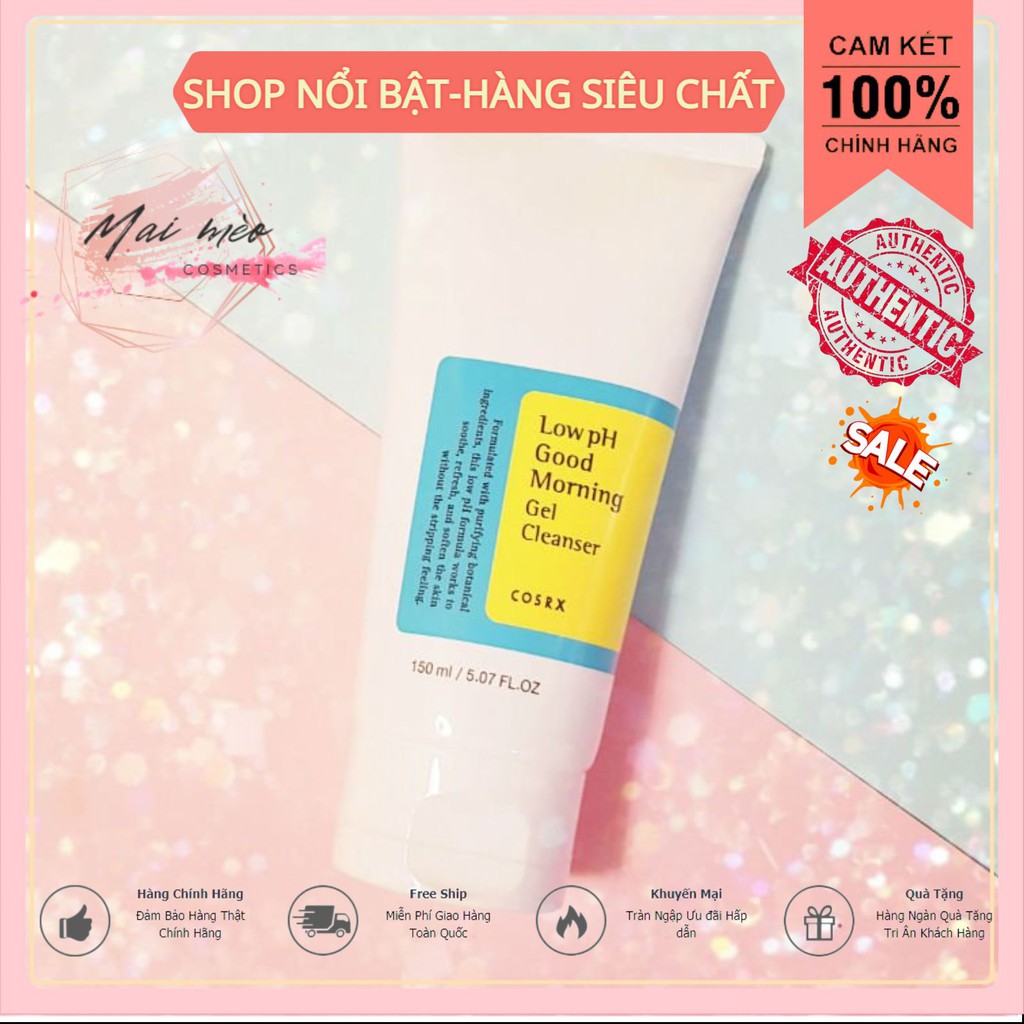 Gel Rửa Mặt Dịu Nhẹ Cosrx Low Ph Good Morning Gel Cleanser 150ml