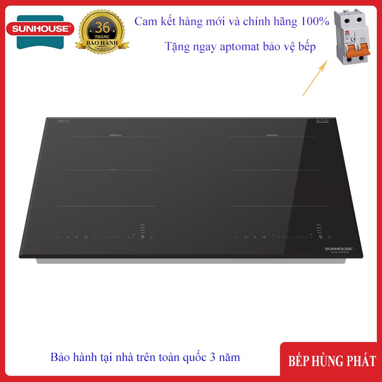  Bếp điện từ đôi Sunhouse SHB DI09