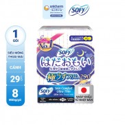 Băng vệ sinh siêu mềm mỏng Sofy Skin Comfort Ultra Thin 29cm có cánh 8M (Nhập khẩu)