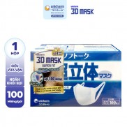  Khẩu trang 3D Mask Super Fit ngăn khói bụi hộp 100 miếng