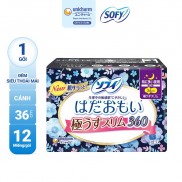  Băng vệ sinh Sofy Skin Comfort Ultrathin Cánh 36cm-1807(Gói 12 miếng)