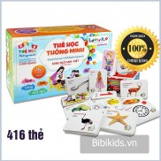 Bộ thẻ học thông minh 16 chủ đề Giúp bé học song ngữ tiếng Anh - Việt