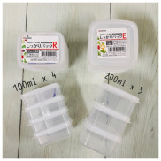 Set hộp nhựa đựng đồ ăn dặm Nhật Bản