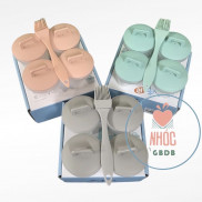  Bộ 4 khuôn Khuôn hấp trứng, làm bánh cho bé (tặng kèm chổi silicon quét dầu)