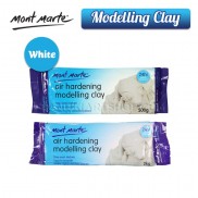 Đất sét tạo mô hình Mont Marte- Màu Trắng/ Màu Ngói (500g)