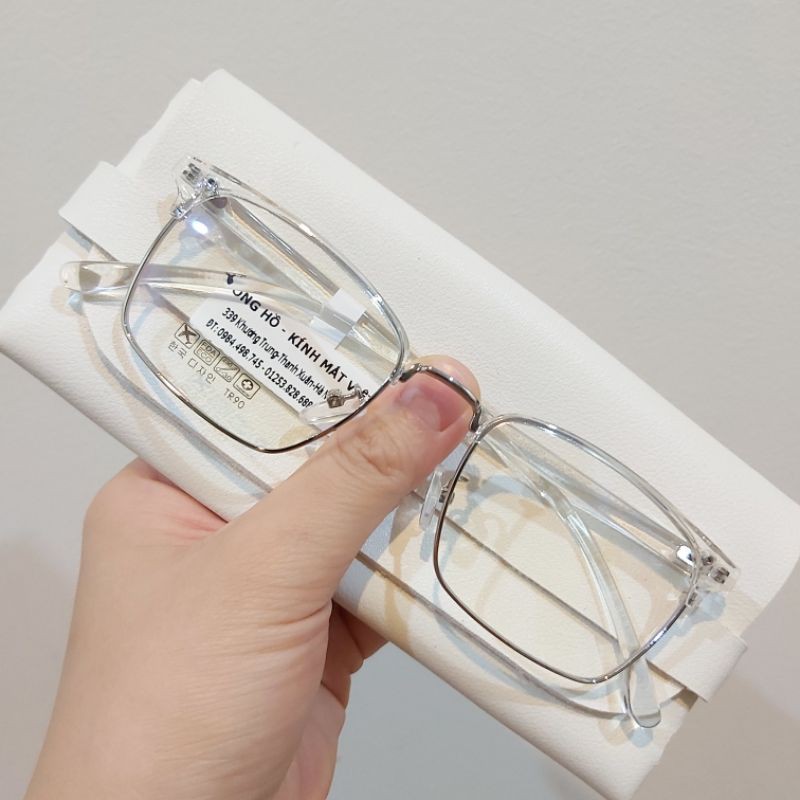 Gọng kính cận TR90 mã 2723 vành kính kim loại