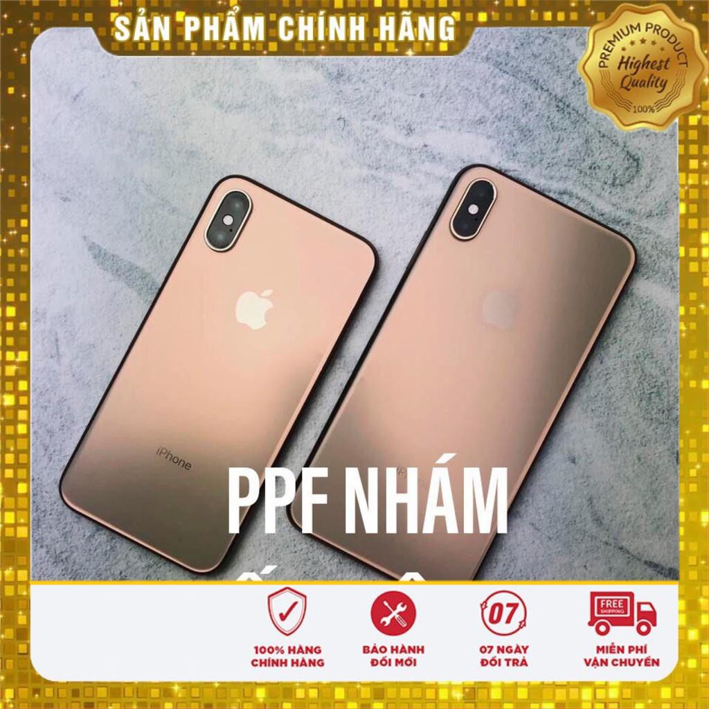 Dán PPF ( tự hồi phục)  NHÁM mặt sau và viền máy iPhone 6/6s, 6Plus/6sPlus, 7/8, 7Plus/8Plus, X/Xs, Xs Max