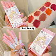 Set son 8 cây son kem lì Thủy Thủ Mặt Trăng Little Monster Senabeauty