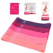 Combo Dây miniband, Dây cao su miniband Hồng Tập chân mông phụ kiện tập gym