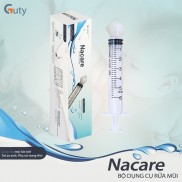 Bộ dụng cụ rửa mũi Nacare đầu silicone mềm giúp vệ sinh mũi dễ dàng và hiệu quả