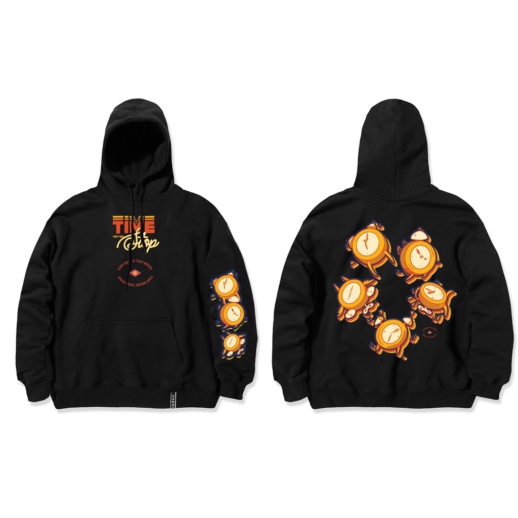 Áo Hoodie TSUN - Time Stop - Đen