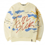 Áo Sweater TSUN I'm SIck - màu tan - Unisex