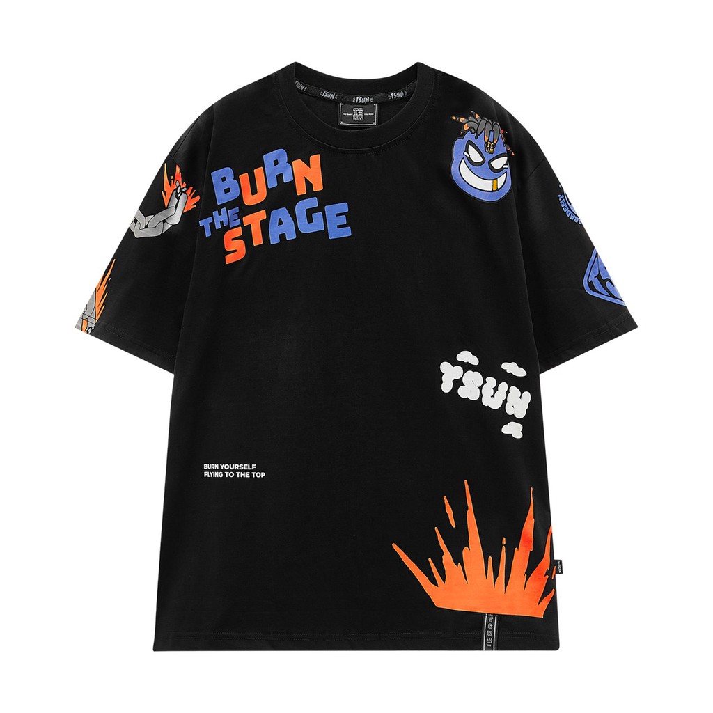 Áo thun TSUN Paint Mascot Tee - Black - unisex